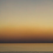 A beautiful orange sunset in Vis Croatia