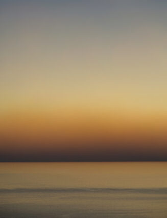 A beautiful orange sunset in Vis Croatia