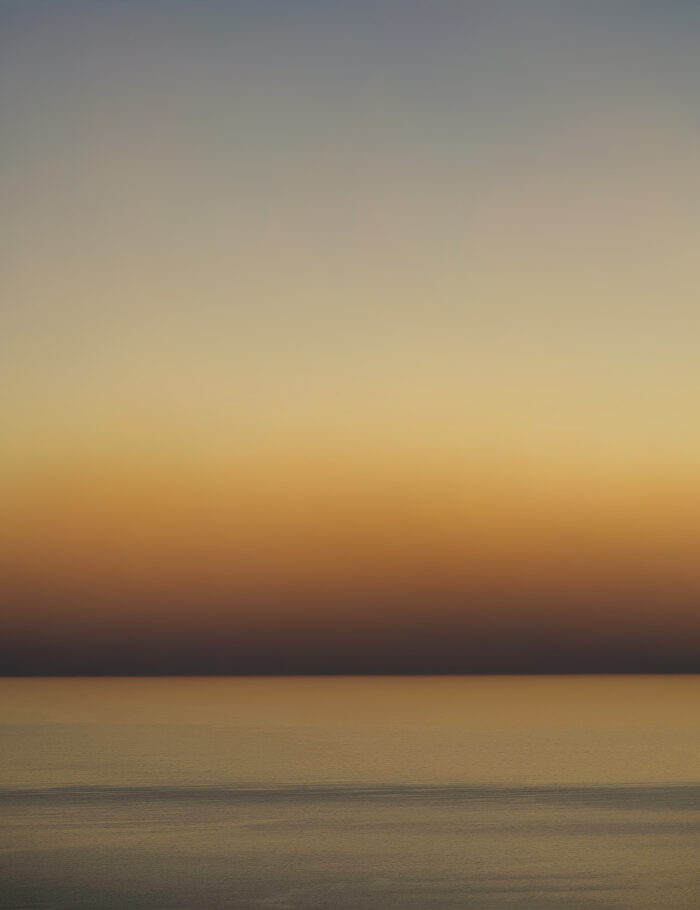 A beautiful orange sunset in Vis Croatia
