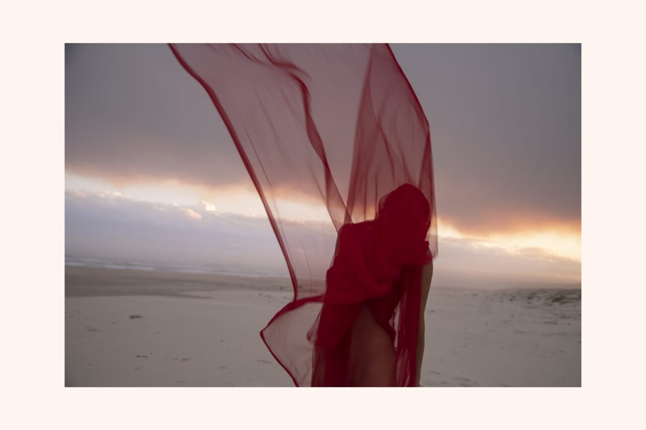 Red Tide — canvas edge view Red Tide by Tanja Gacic, canvas edge view (visualisation, not to scale)